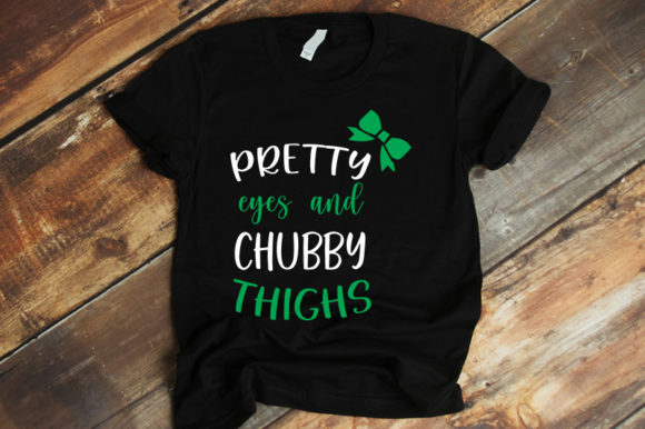 Baby Funny Design Pretty Eyes and Chub Graphics for T-Shirt Designs