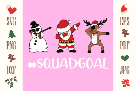 CHRITSMAS Squad Goal Funny SVG File Review