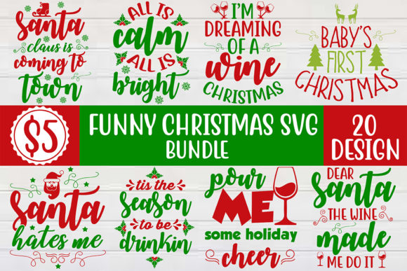 Funny Christmas SVG Bundle 4 Review for Sellers