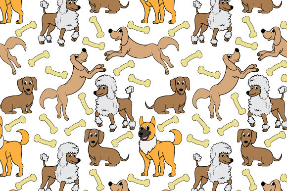 Funny Dog Seamless Pattern: Vibrant Graphics for Modern Patterns