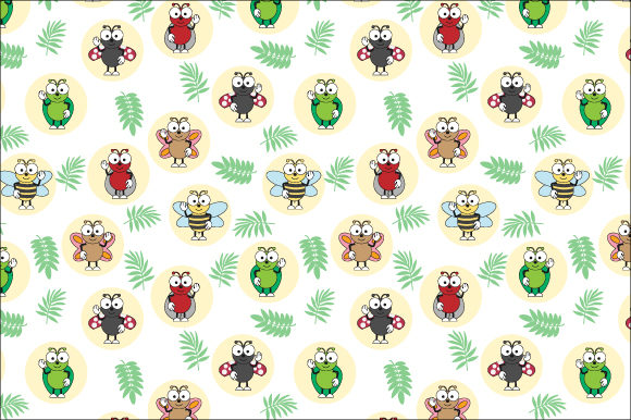 Funny Insect Pattern Graphics for Patterns and Sellers