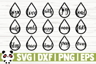 Positive Words Tear Drop Earrings: A Review for Graphics and Illustrations